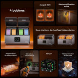 Creality - SpacePi X4 - Boîte de séchage 4 Bobines